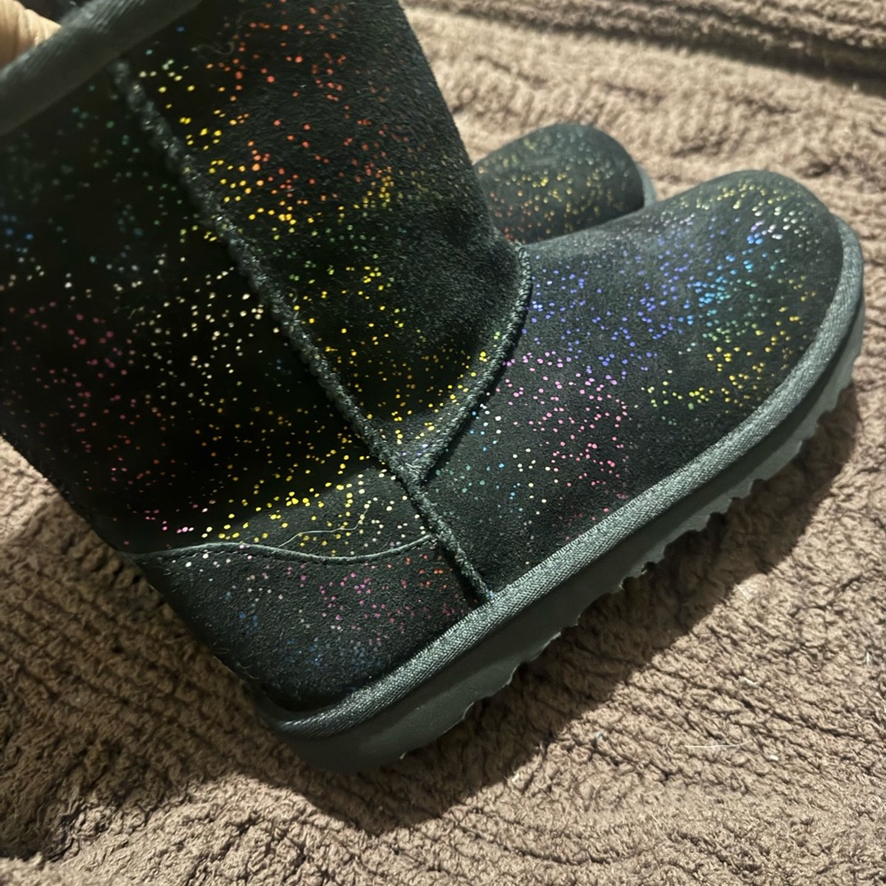 UGG Black Cozy Shearling-Lined Slip-On Boots